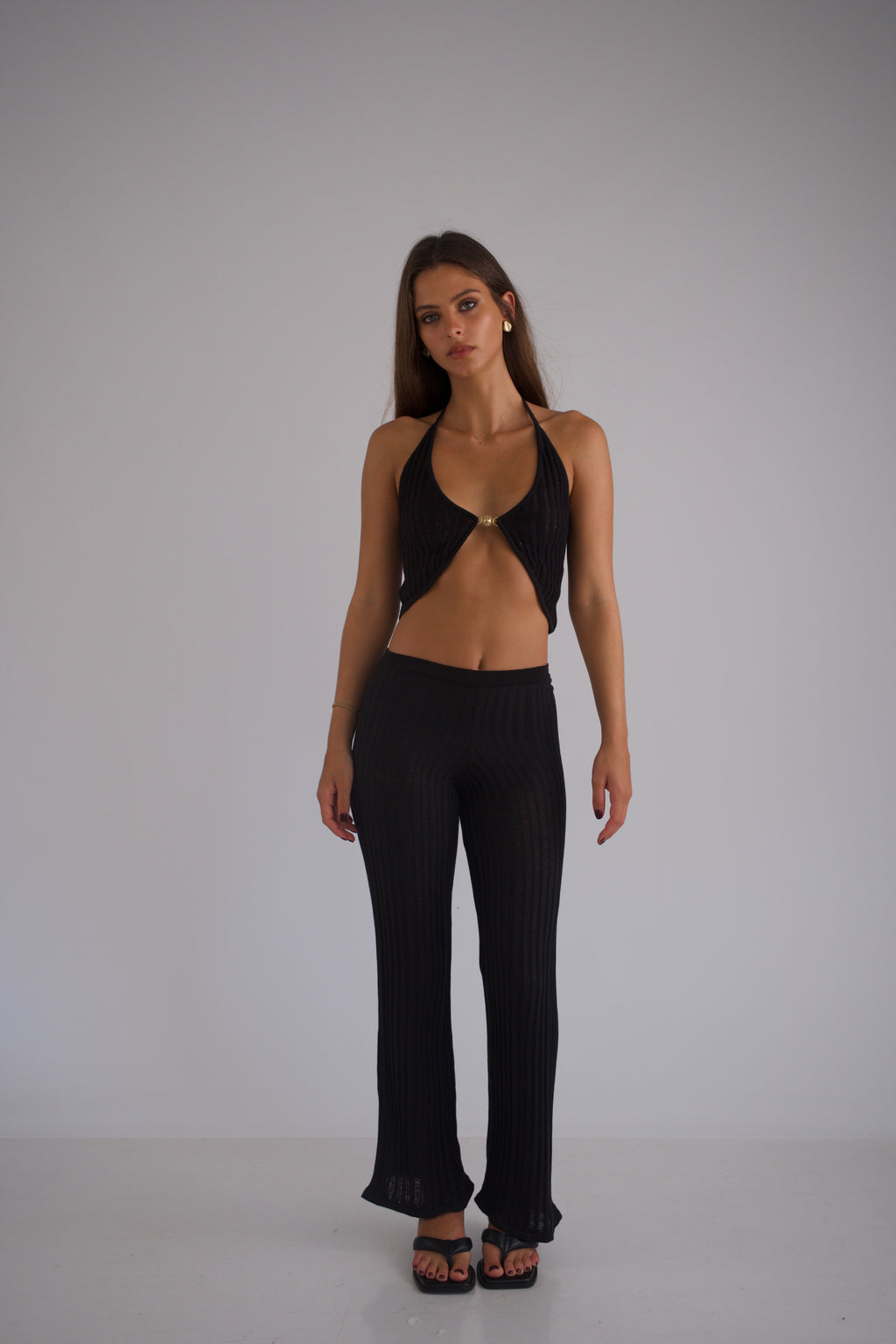 Coral Pants Black