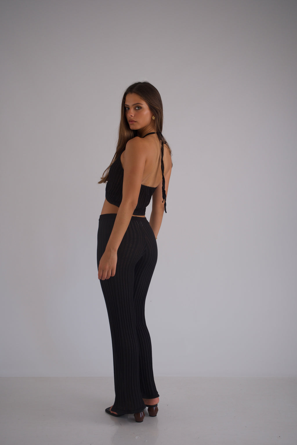Coral Pants Black
