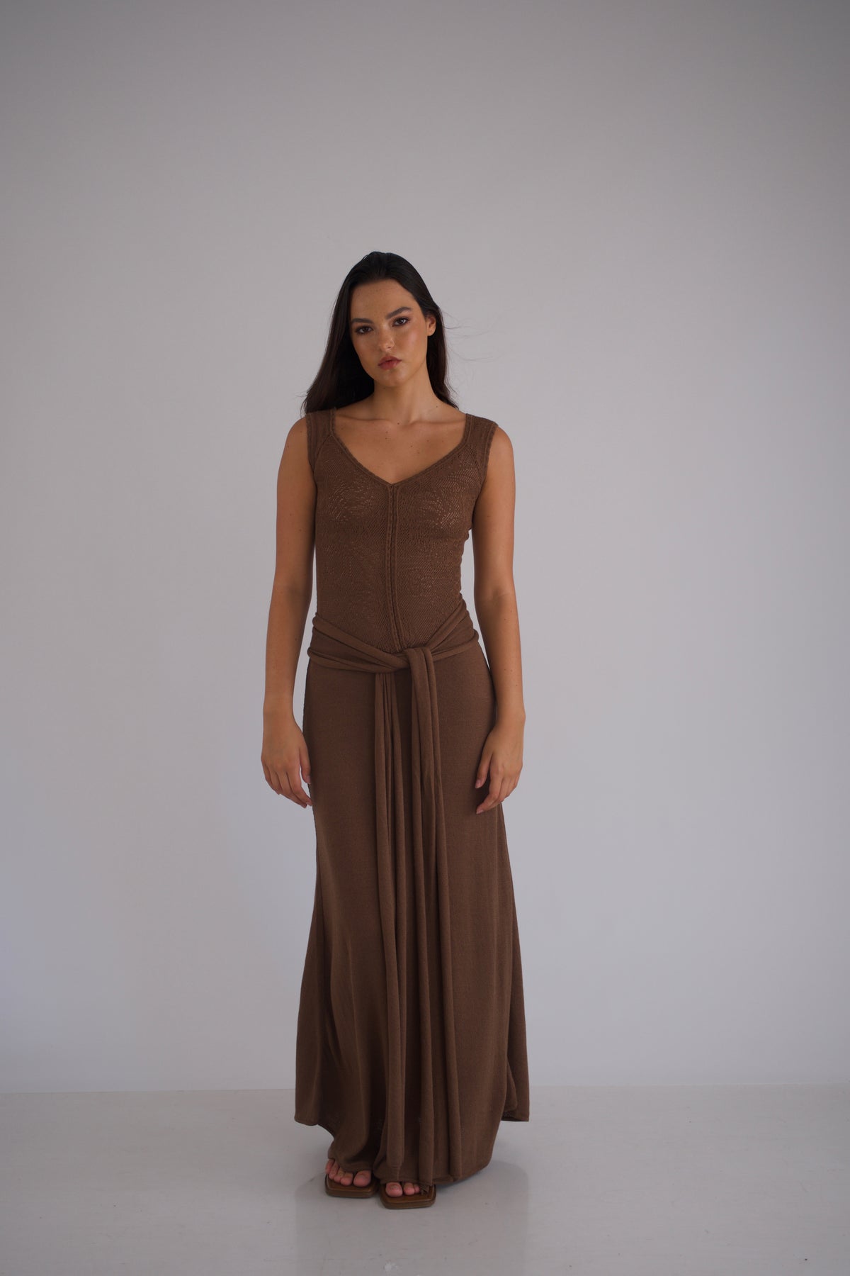 Nyra Dress Cocoa Brown