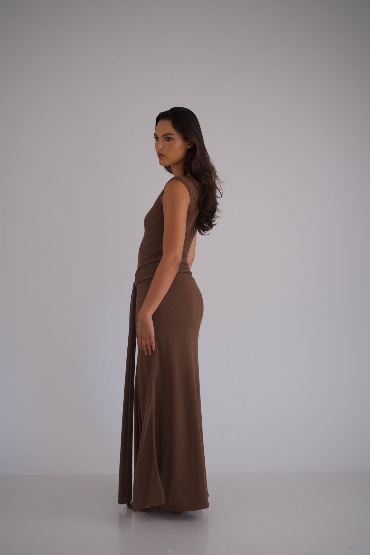 Nyra Dress Cocoa Brown