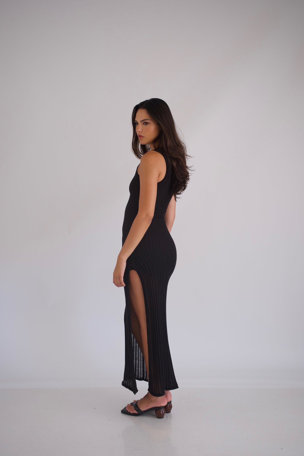 Coral Dress Black