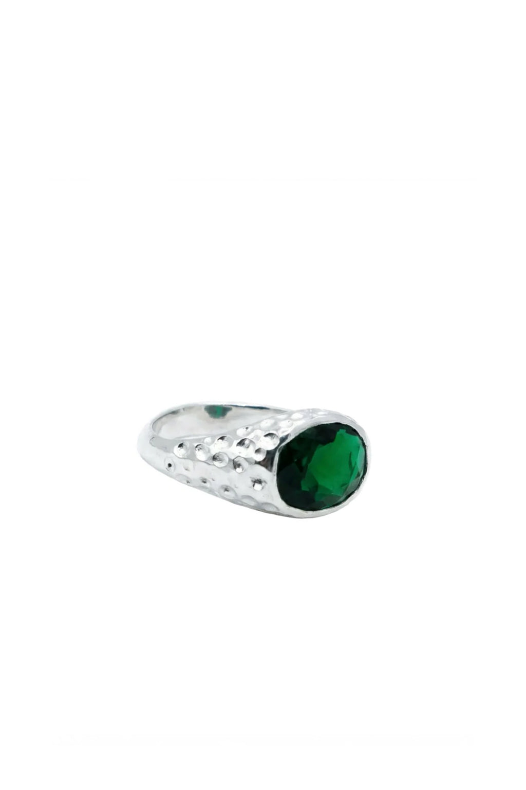 Mestiza Oval Signature Ring Silver