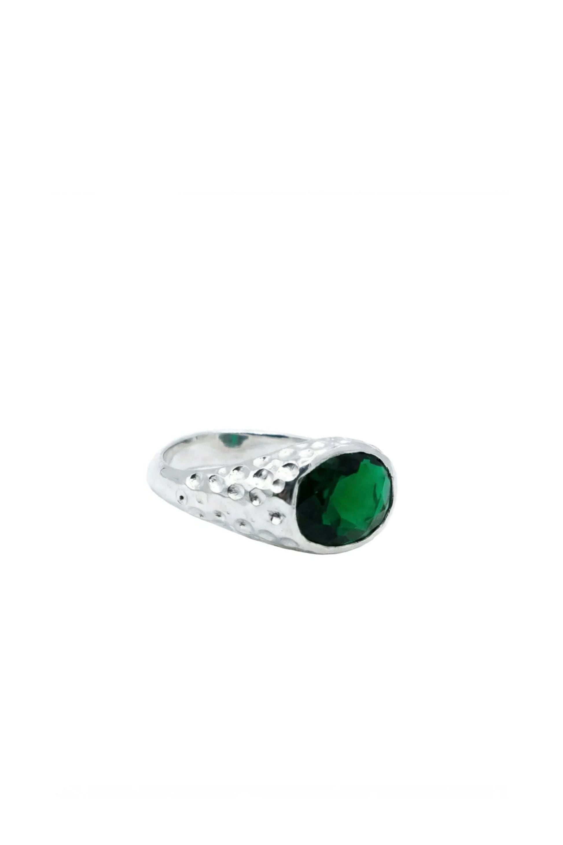 Mestiza Oval Signature Ring Silver