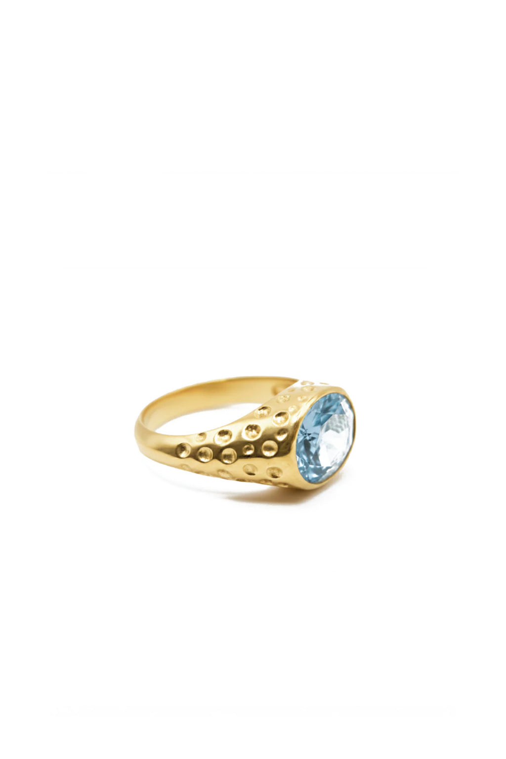 Mestiza Oval Signature Ring Golden