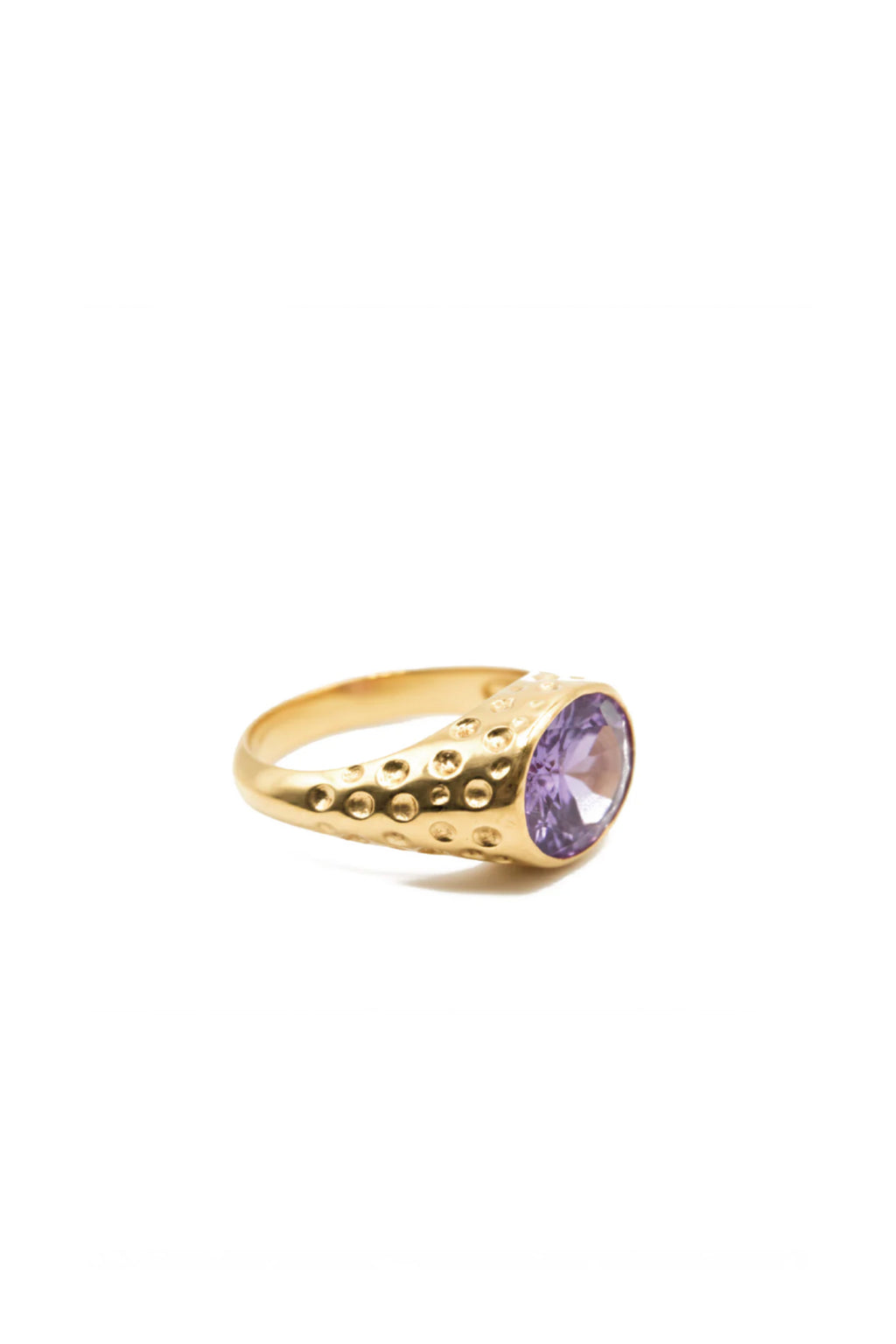 Mestiza Oval Signature Ring Golden