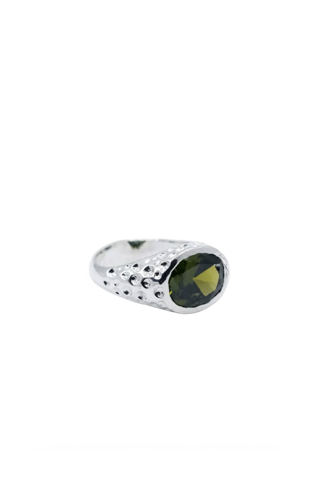 Mestiza Oval Signature Ring Silver