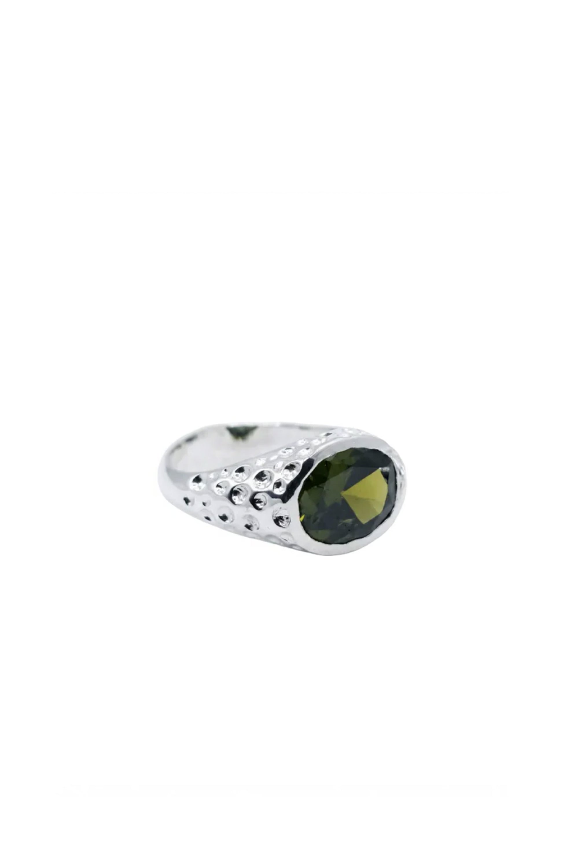 Mestiza Oval Signature Ring Silver