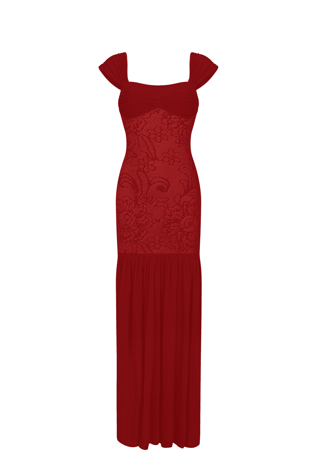 Areia Dress Ruby Red