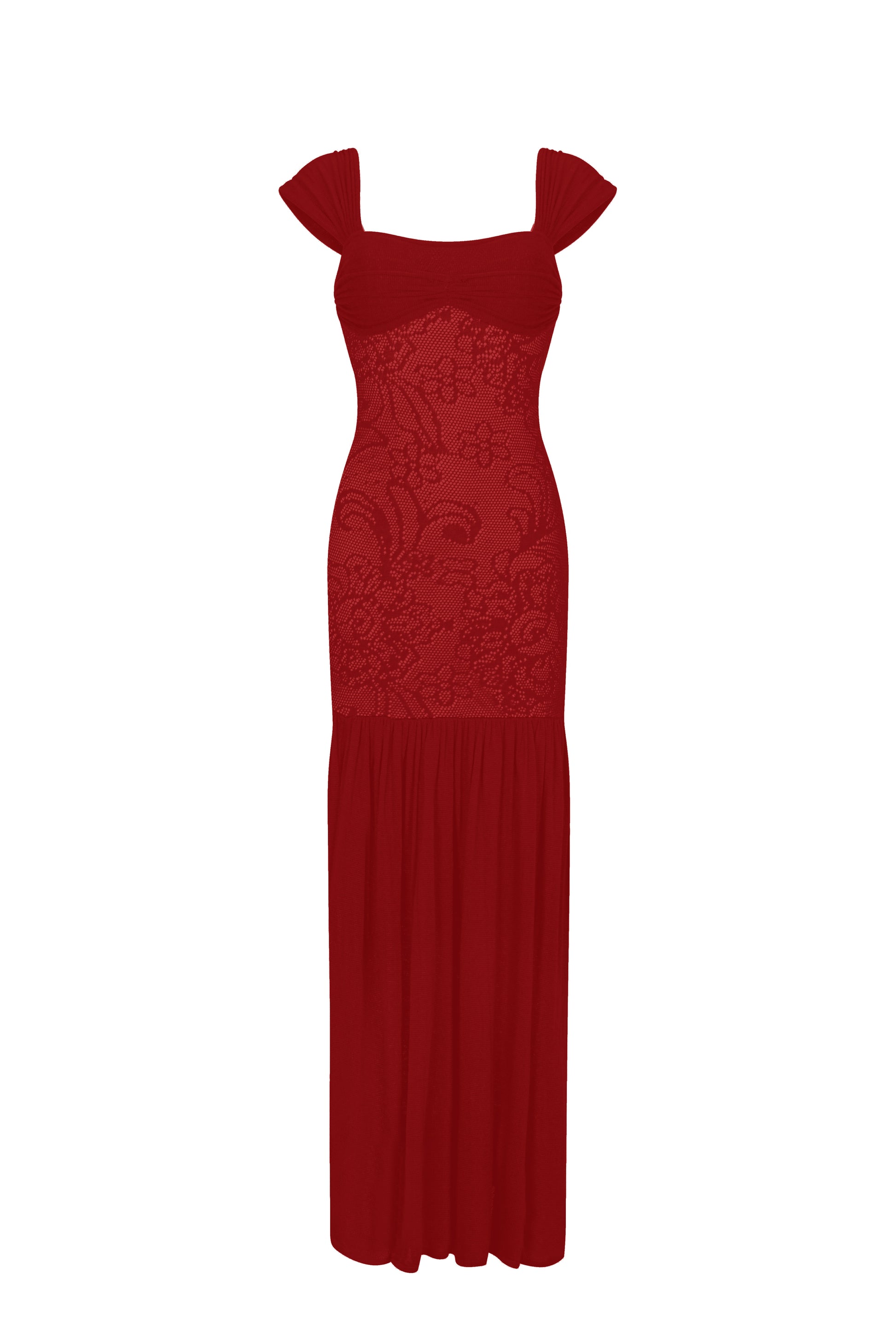 Areia Dress Ruby Red