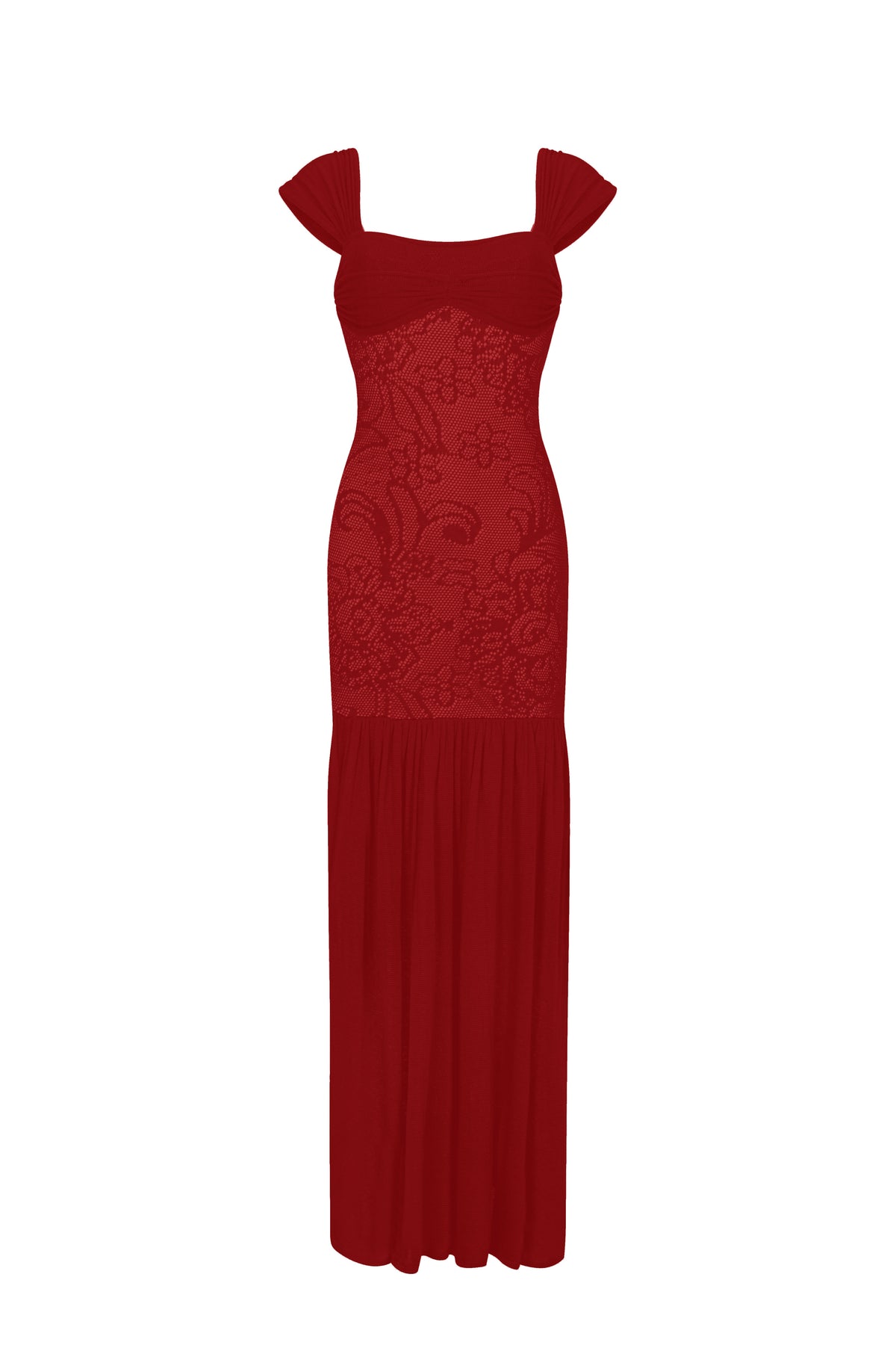 Areia Dress Ruby Red