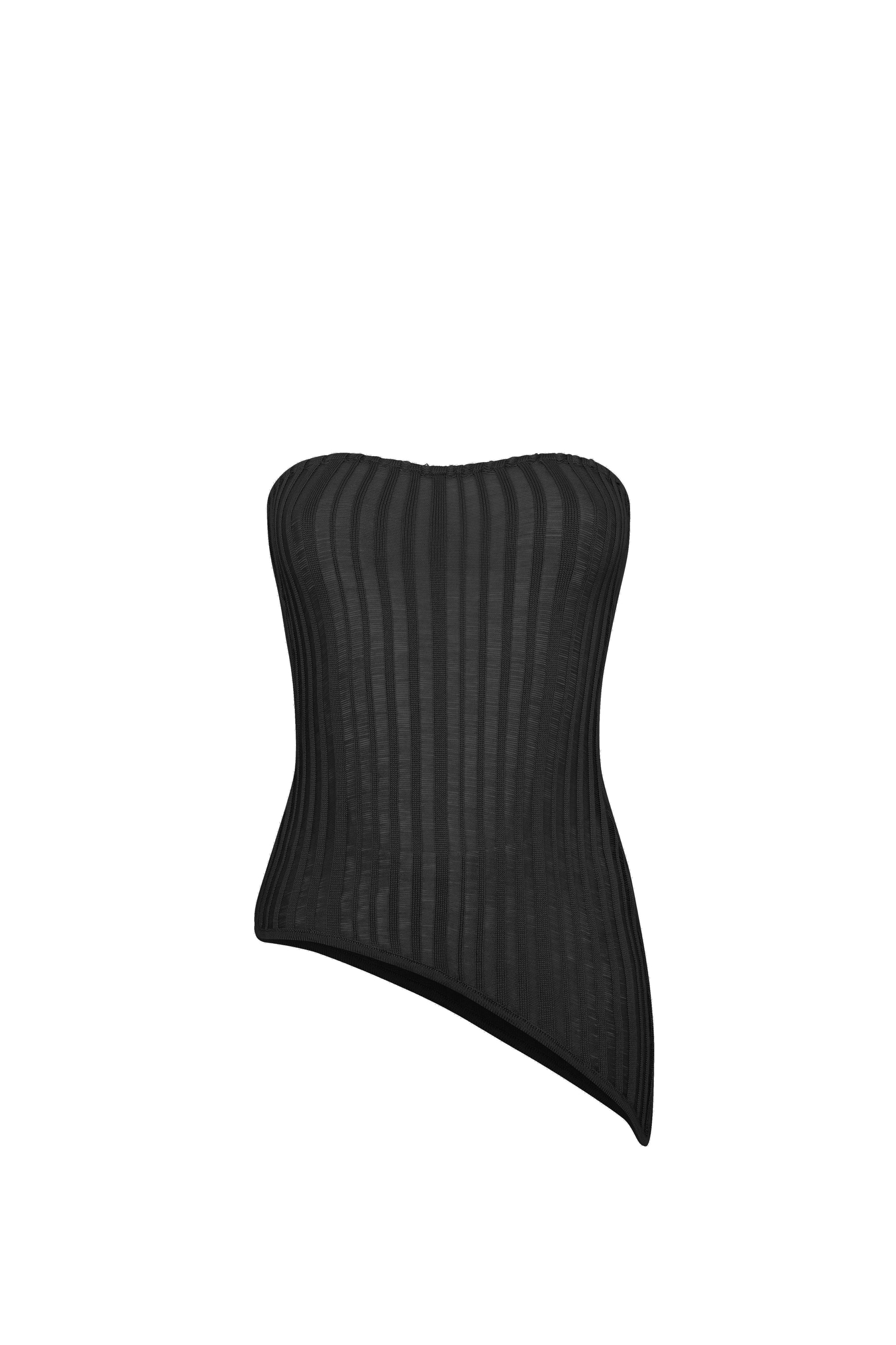 Coral Bandeau Black