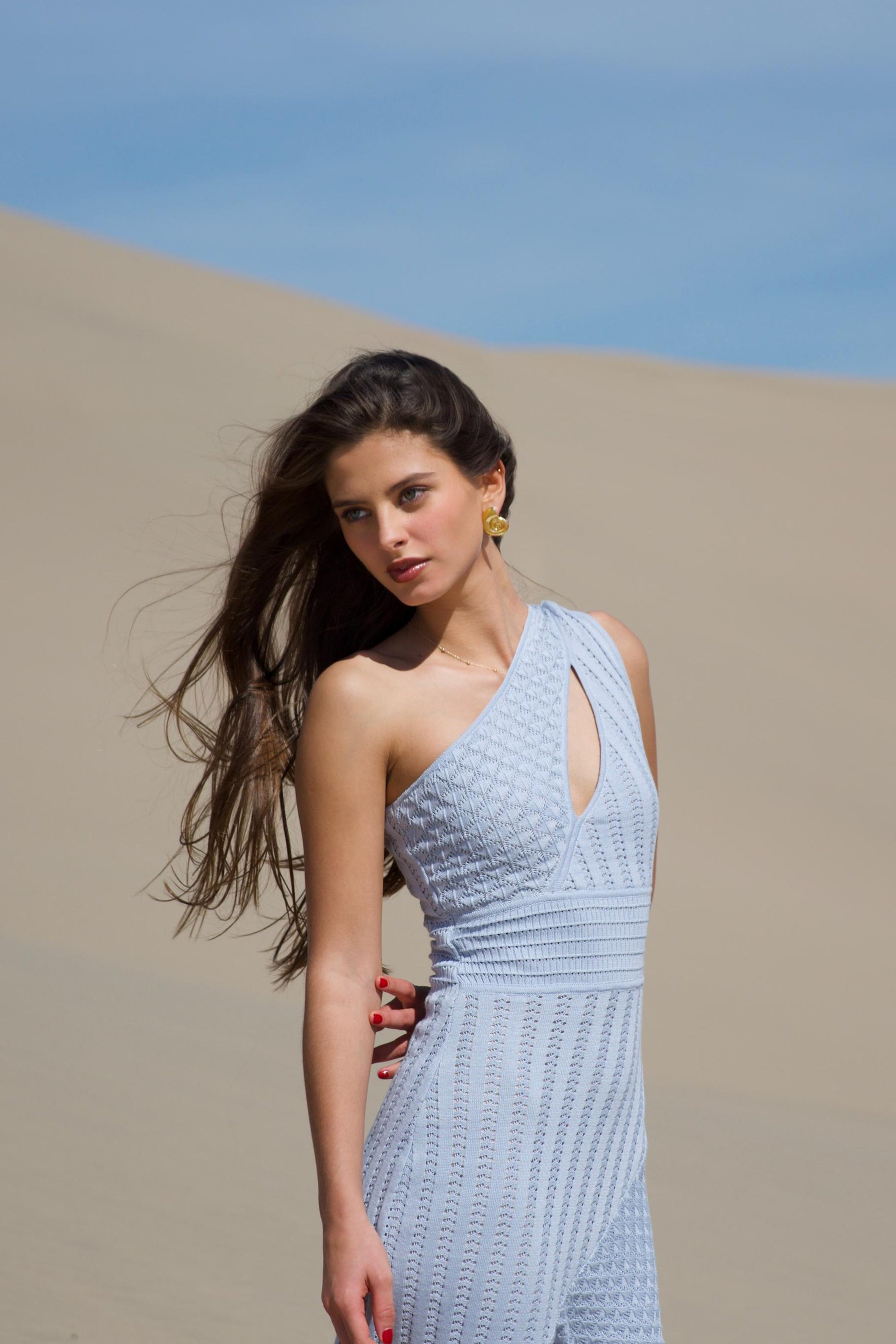 Eugenia Dress Sky Blue